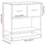 Mesilla de noche negra 60x31x60 cm madera procesada y metal de , Mesitas de noche - Ref: Foro24-848694, Precio: 66,16 €, Desc...