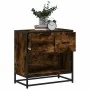 Mesita de noche roble ahumado 60x31x60 cm madera contrachapada de , Mesitas de noche - Ref: Foro24-848696, Precio: 64,58 €, D...