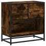 Mesita de noche roble ahumado 60x31x60 cm madera contrachapada de , Mesitas de noche - Ref: Foro24-848696, Precio: 64,58 €, D...