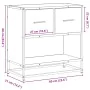 Mesita de noche roble ahumado 60x31x60 cm madera contrachapada de , Mesitas de noche - Ref: Foro24-848696, Precio: 64,58 €, D...