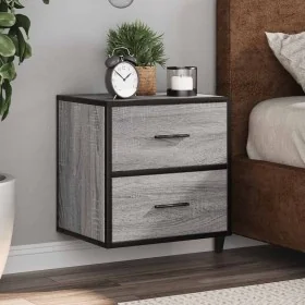 Mesita de noche de pared gris sonoma 40x31x39,5 cm de , Mesitas de noche - Ref: Foro24-848730, Precio: 50,48 €, Descuento: %