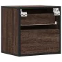 Mesita de noche de pared color roble marrón 40x31x39,5 cm by , Nightstands - Ref: Foro24-848732, Price: 46,39 €, Discount: %