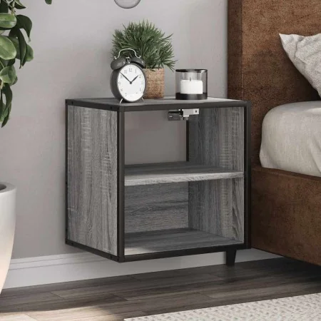 Mesitas de noche de pared 2 unidades gris sonoma 40x31x39,5 cm de , Mesitas de noche - Ref: Foro24-848751, Precio: 58,73 €, D...
