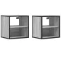 Mesitas de noche de pared 2 unidades gris sonoma 40x31x39,5 cm de , Mesitas de noche - Ref: Foro24-848751, Precio: 58,73 €, D...