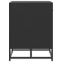 Banco zapatero madera de ingeniería y metal negro 60x40x53,5 cm by , Benches for halls and storage - Ref: Foro24-849219, Pric...