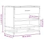 Banco zapatero madera de ingeniería y metal negro 60x40x53,5 cm by , Benches for halls and storage - Ref: Foro24-849219, Pric...