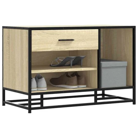 Banco zapatero madera de ingeniería roble sonoma 80x40x53,5 cm von , Bänke für Hallen und Lager - Ref: Foro24-849225, Preis: ...
