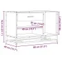 Banco zapatero madera de ingeniería roble sonoma 80x40x53,5 cm von , Bänke für Hallen und Lager - Ref: Foro24-849225, Preis: ...