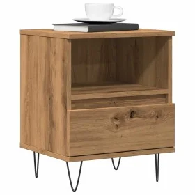 Mesita de noche madera de ingeniería roble artisian 40x35x50 cm by , Nightstands - Ref: Foro24-857359, Price: 48,67 €, Discou...