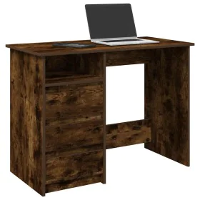 Escritorio de madera de ingeniería roble ahumado 102x50x75 cm de , Escritorios - Ref: Foro24-860467, Precio: 102,05 €, Descue...