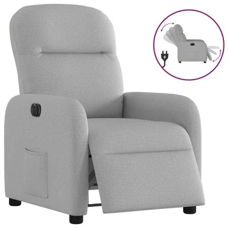Sillón reclinable eléctrico de tela gris nube de , Sillones - Ref: Foro24-3302961, Precio: 233,59 €, Descuento: %