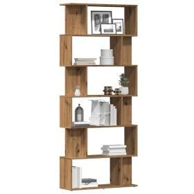 Estantería madera de ingeniería roble artisan 80x24x192 cm de , Librerías y estanterías - Ref: Foro24-855783, Precio: 92,04 €...