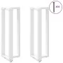 Patas de mesa bar forma T 2 uds acero blanco 40x35x(110-111) cm de , Patas para mesas - Ref: Foro24-4013097, Precio: 138,56 €...