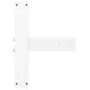 Patas de mesa bar forma T 2 uds acero blanco 40x35x(110-111) cm de , Patas para mesas - Ref: Foro24-4013097, Precio: 138,56 €...