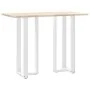 Patas de mesa bar forma T 2 uds acero blanco 40x35x(110-111) cm de , Patas para mesas - Ref: Foro24-4013097, Precio: 138,56 €...