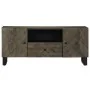 Mueble de TV madera maciza de mango negro 105x33x46 cm de , Almacenamiento para CD y DVD - Ref: Foro24-4017698, Precio: 114,4...