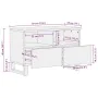 Mueble de TV madera maciza de mango negro 70x33x46 cm de , Almacenamiento para CD y DVD - Ref: Foro24-4017685, Precio: 88,00 ...