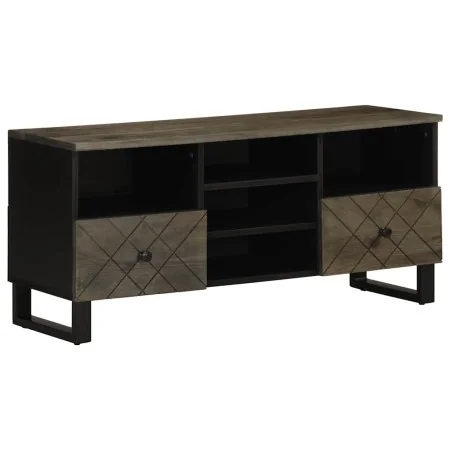 Mueble de TV madera maciza de mango negro 100x33x46 cm von , CD- und DVD-Speicher - Ref: Foro24-4017702, Preis: 111,70 €, Rab...