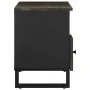 Mueble de TV madera maciza de mango negro 100x33x46 cm von , CD- und DVD-Speicher - Ref: Foro24-4017702, Preis: 111,70 €, Rab...