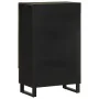 Aparador alto madera maciza de mango negro 60x33x100 cm de , Almacenamiento para CD y DVD - Ref: Foro24-4017714, Precio: 135,...