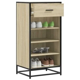 Mueble zapatero madera contrachapada roble sonoma 48x38x97,5 cm de , Zapateros y organizadores de calzado - Ref: Foro24-84921...