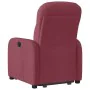 Sillón reclinable elevable tela rojo tinto de , Sillones - Ref: Foro24-3302975, Precio: 264,65 €, Descuento: %