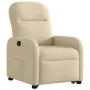 Sillón reclinable elevable de tela color crema de , Sillones - Ref: Foro24-3302980, Precio: 265,69 €, Descuento: %