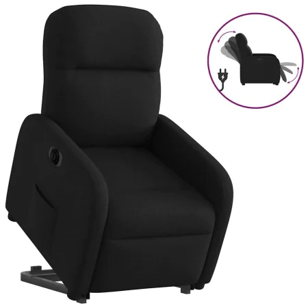 Sillón eléctrico reclinable elevable de tela negro de , Sillones - Ref: Foro24-3302994, Precio: 319,63 €, Descuento: %