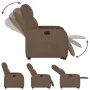 Sillón eléctrico reclinable elevable de tela marrón de , Sillones - Ref: Foro24-3302996, Precio: 315,56 €, Descuento: %