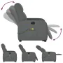 Sillón de masaje eléctrico reclinable elevable tela gris oscuro de , Sillones - Ref: Foro24-3303003, Precio: 346,53 €, Descue...