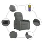 Sillón de masaje eléctrico reclinable elevable tela gris oscuro de , Sillones - Ref: Foro24-3303003, Precio: 346,53 €, Descue...