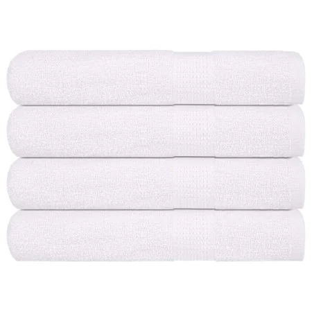 Toallas 4 uds 100% algodón blanco 100x200 cm 600 gsm de , Toallas - Ref: Foro24-136666, Precio: 65,10 €, Descuento: %