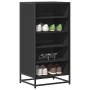 Mueble zapatero de madera de ingeniería negro 48x38x97,5 cm de , Zapateros y organizadores de calzado - Ref: Foro24-849204, P...