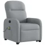 Sillón de masaje reclinable de pie de tela gris claro de , Sillones - Ref: Foro24-3302982, Precio: 284,37 €, Descuento: %