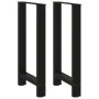 Patas de mesa de centro acero negro 2 uds 40x(90-91) cm de , Patas para mesas - Ref: Foro24-4013324, Precio: 125,67 €, Descue...