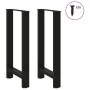 Patas de mesa de centro acero negro 2 uds 40x(90-91) cm de , Patas para mesas - Ref: Foro24-4013324, Precio: 125,67 €, Descue...
