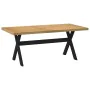 Mesa comedor NOAIN patas forma X madera maciza pino 180x90x75cm de , Mesas de cocina y de comedor - Ref: Foro24-4100046, Prec...