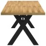 Mesa comedor NOAIN patas forma X madera maciza pino 180x90x75cm de , Mesas de cocina y de comedor - Ref: Foro24-4100046, Prec...