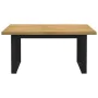 Mesa comedor NOAIN patas forma U madera maciza pino 160x90x75cm de , Mesas de cocina y de comedor - Ref: Foro24-4100044, Prec...