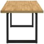 Mesa comedor NOAIN patas forma U madera maciza pino 160x90x75cm de , Mesas de cocina y de comedor - Ref: Foro24-4100044, Prec...
