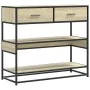 Mesa consola de madera de ingeniería roble Sonoma 90x35x80 cm by , Side tables - Ref: Foro24-849180, Price: 83,11 €, Discount: %