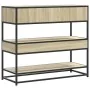 Mesa consola de madera de ingeniería roble Sonoma 90x35x80 cm by , Side tables - Ref: Foro24-849180, Price: 83,11 €, Discount: %