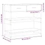 Mesa consola de madera de ingeniería roble Sonoma 90x35x80 cm by , Side tables - Ref: Foro24-849180, Price: 83,11 €, Discount: %