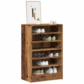 Mueble zapatero madera ingeniería madera envejecida 60x35x92 cm de , Zapateros y organizadores de calzado - Ref: Foro24-85670...