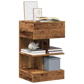 Mesitas de noche 2 uds madera ingeniería envejecida 40x35x65 cm by , Nightstands - Ref: Foro24-856749, Price: 89,26 €, Discou...