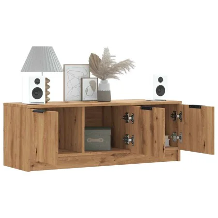 Mueble de TV madera contrachapada artisan roble 102x35x36,5 cm de , Muebles TV - Ref: Foro24-856948, Precio: 67,46 €, Descuen...