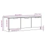 Mueble de TV madera contrachapada artisan roble 102x35x36,5 cm de , Muebles TV - Ref: Foro24-856948, Precio: 67,46 €, Descuen...