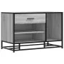 Banco zapatero madera de ingeniería gris sonoma 80x40x53,5 cm de , Bancos para recibidores y almacenamiento - Ref: Foro24-849...