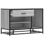 Banco zapatero madera de ingeniería gris sonoma 80x40x53,5 cm de , Bancos para recibidores y almacenamiento - Ref: Foro24-849...