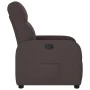 Sillón reclinable de tela marrón oscuro by , Armchairs - Ref: Foro24-4015527, Price: 178,16 €, Discount: %